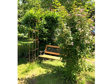 MLB Arche de jardin en acier brut 