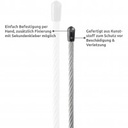 Embout en acier noir pour câbles inox 3mm
