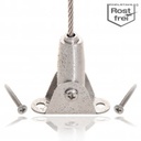 Support mural DE FIN pour câbles inox 3mm (pour palissage)