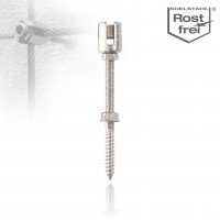 Support mural pour câbles inox 3mm (ex. pour plantes grimpantes)