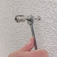 Support mural pour câbles inox 3mm (ex. pour plantes grimpantes)