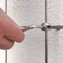 Support mural pour câbles inox 3mm (ex. pour plantes grimpantes)