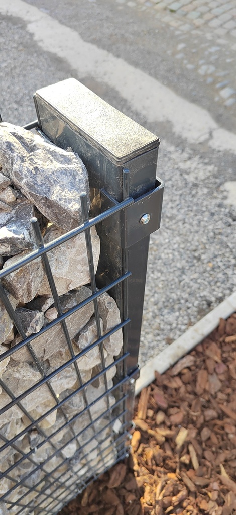 Poteau clôture Gabion EASY - NOIR