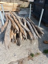 Piquets en robinier (faux-acacia) déclassés - Lot complet