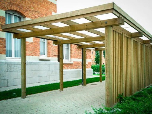 Carport Original en Pin Rouge du Nord - Collstrop