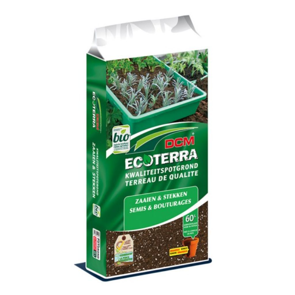 Terreau semis et bouturage Ecoterra BIO sac de 60L - DCM