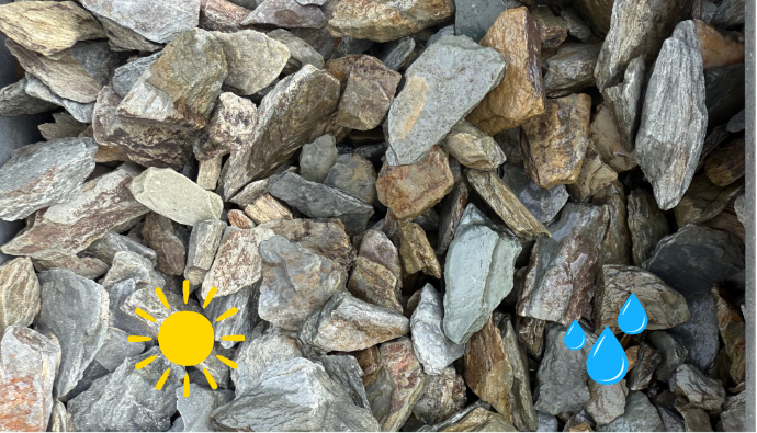 Copeaux d'ardoises 15-30 mm