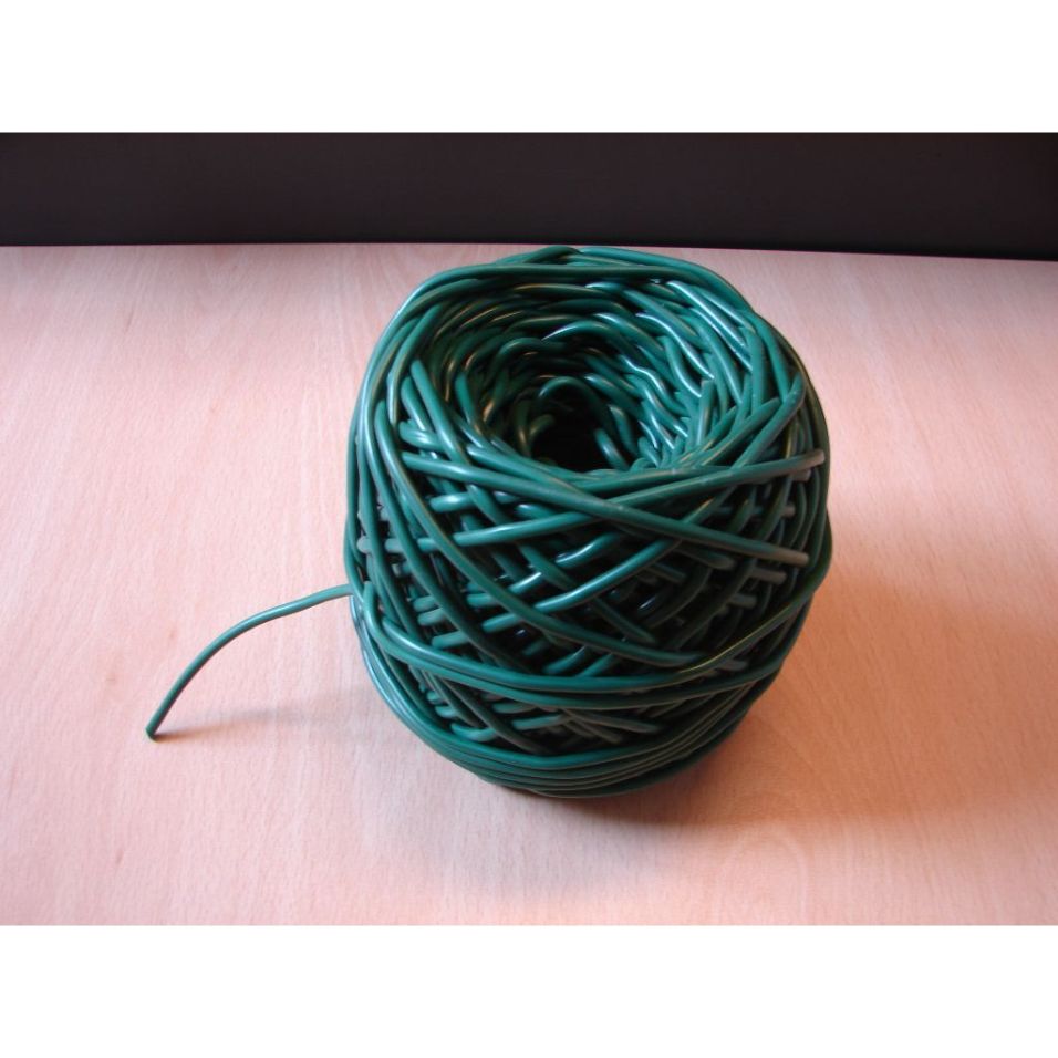 Gaine plastique (type scoubidou) - VERTE