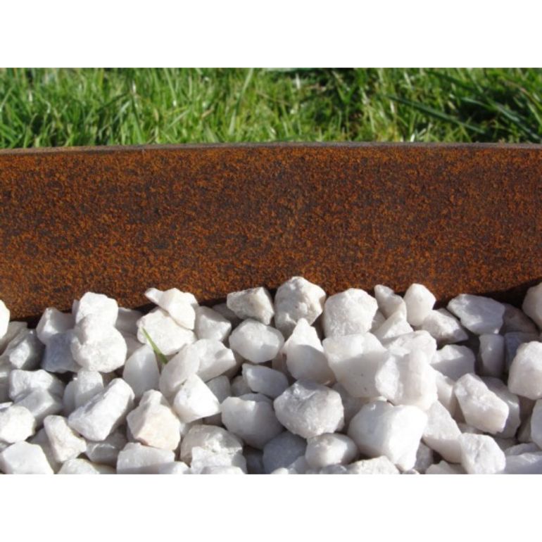 Pieu supplémentaire pour bordure plane en acier corten