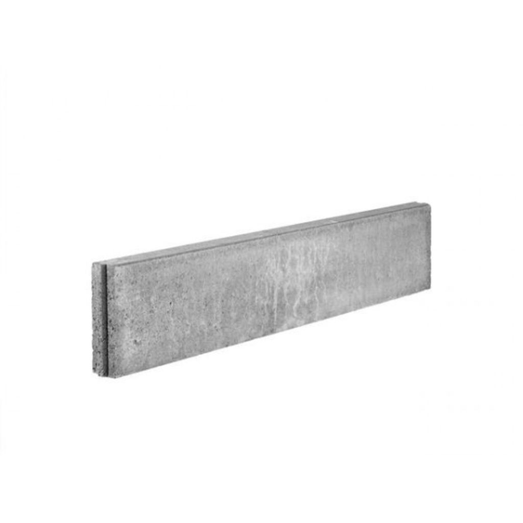 Bordure droite en béton chanfreinée - GRISE
