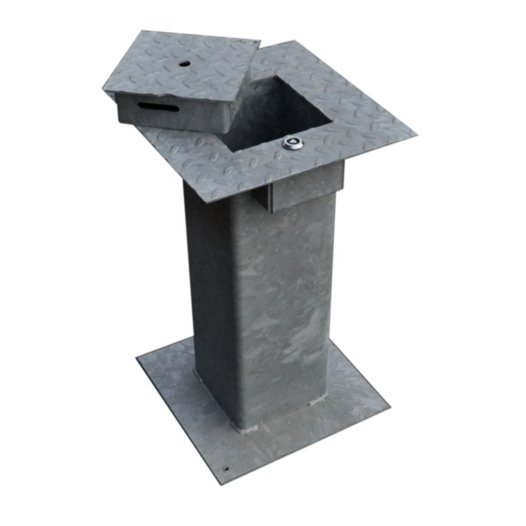 Fourreau galvanisé pour bollard amovible