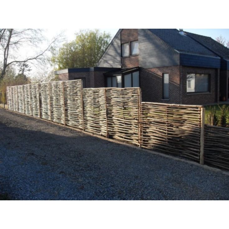 Panneau horizontal en noisetier tressé - Somme