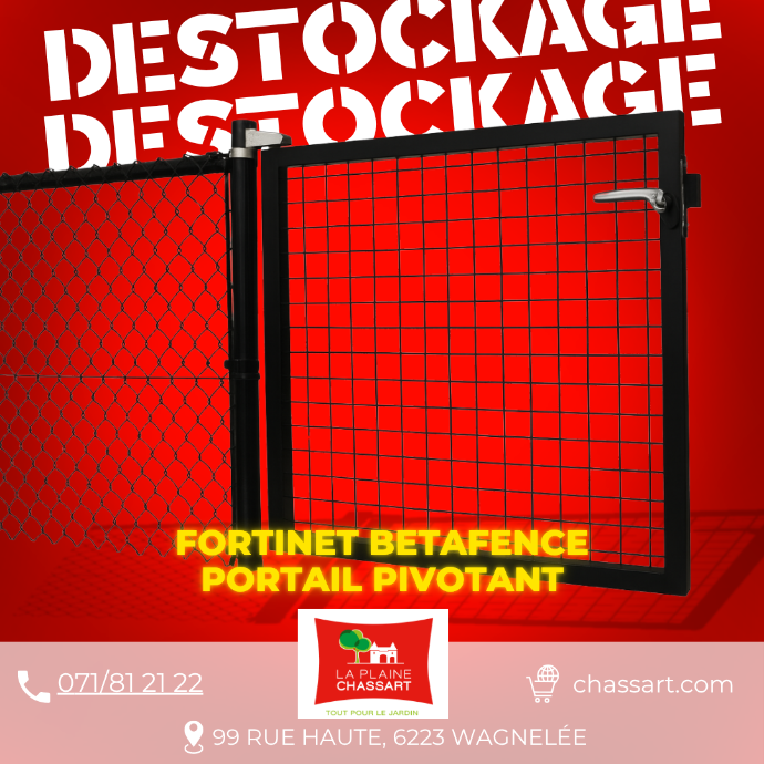 Fortinet portail pivotant simple Betafence - NOIR