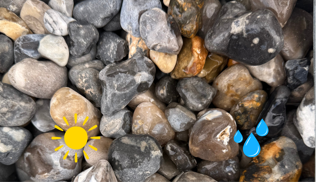 Graviers roulés Mer gris/bleu 20-40 mm