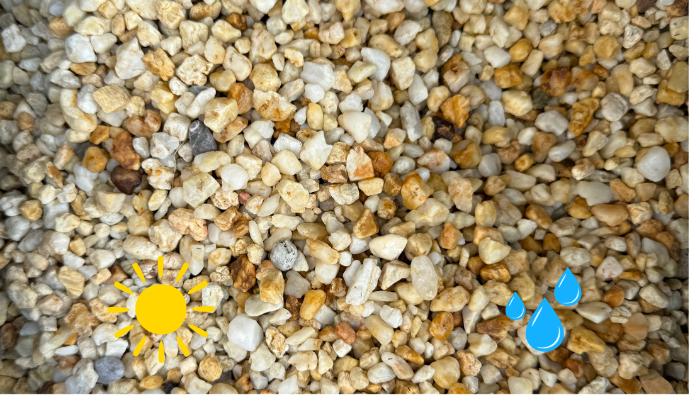 Graviers roulés Taunus jaune 4-8 mm