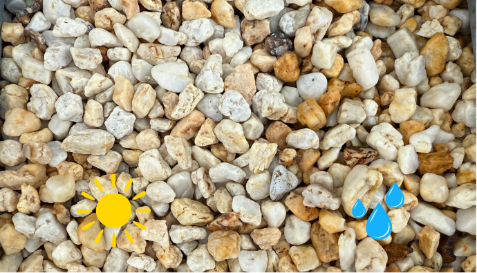 Graviers roulés Taunus jaune 7-12 mm