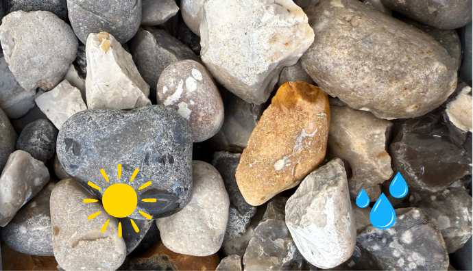 Galets de mer tout venant 80-100 mm - Big Bag 1500kg