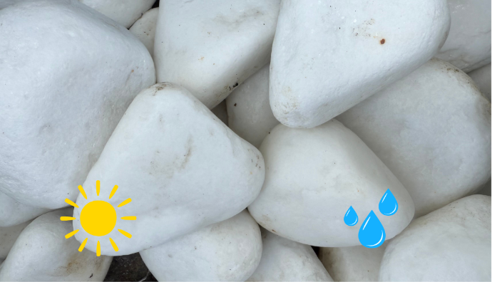 Galets Polar white 40-60 mm