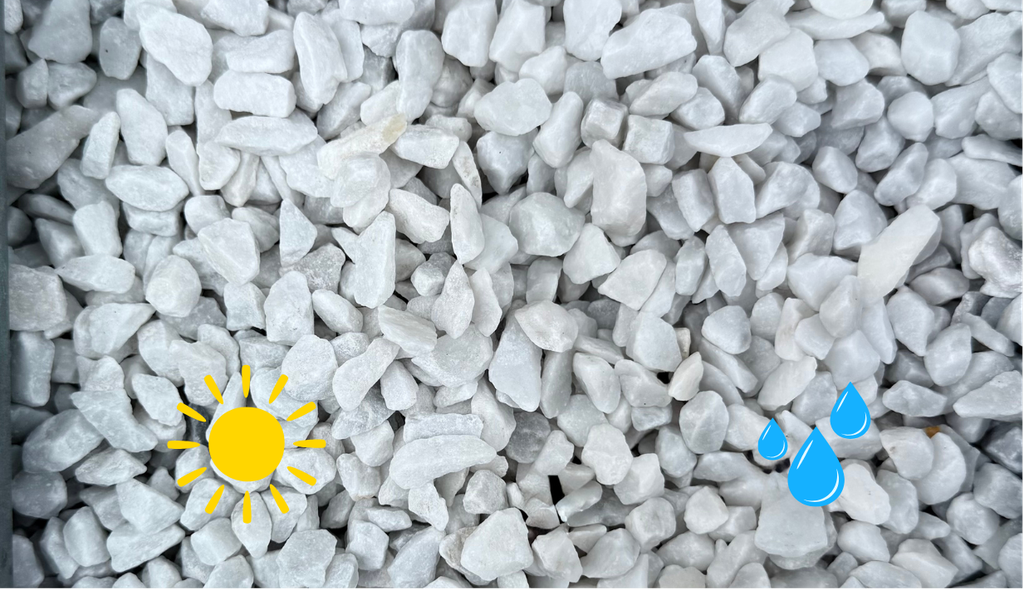 Graviers concassés de Carrara 8-12 mm