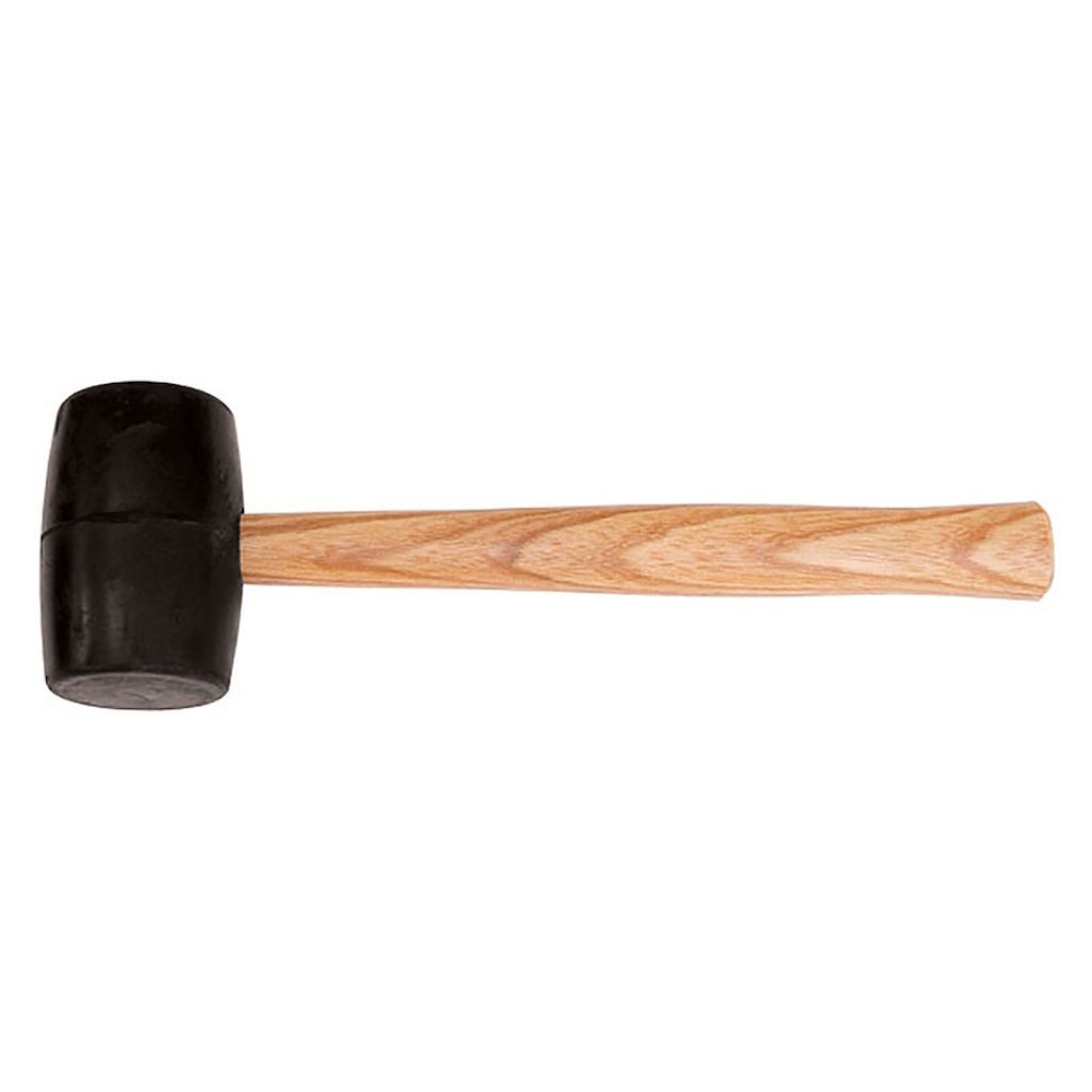 Maillet caoutchouc d.60/65 mm manche en bois