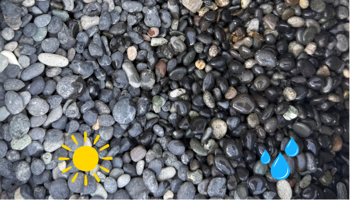 Graviers roulés Castle Black 5-8 mm - sac de 20 kg