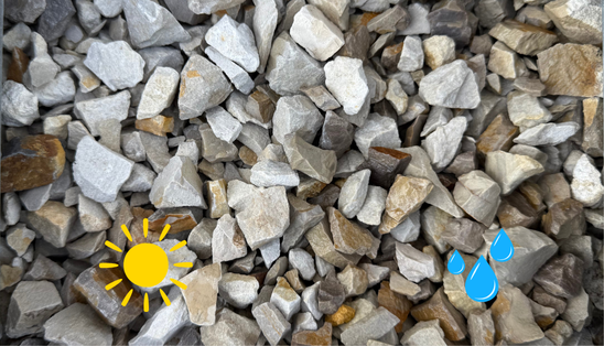 Grès d'Hautrage blanc 8-22 mm