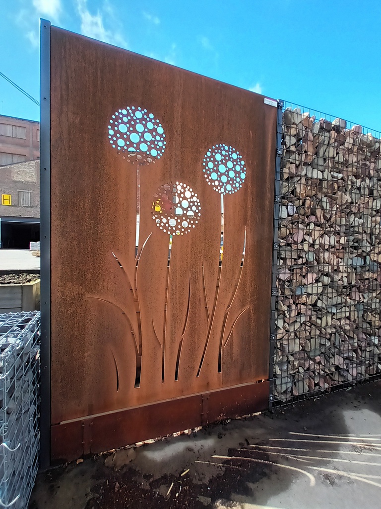 Panneau décoratif en corten (H180 x L125cm)