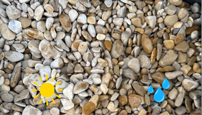 Graviers roulés Castle Beige 4-10 mm