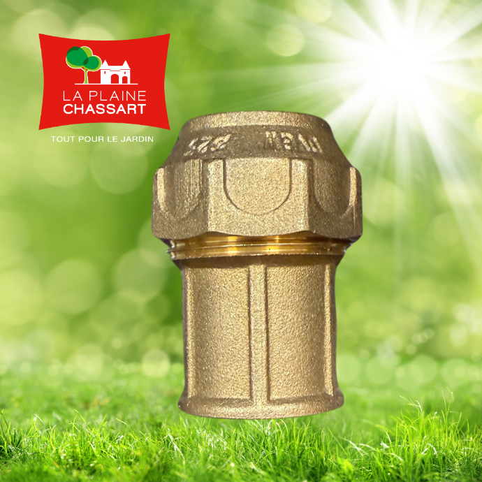 Raccord bicone laiton pour tuyaux PE - AUBIA