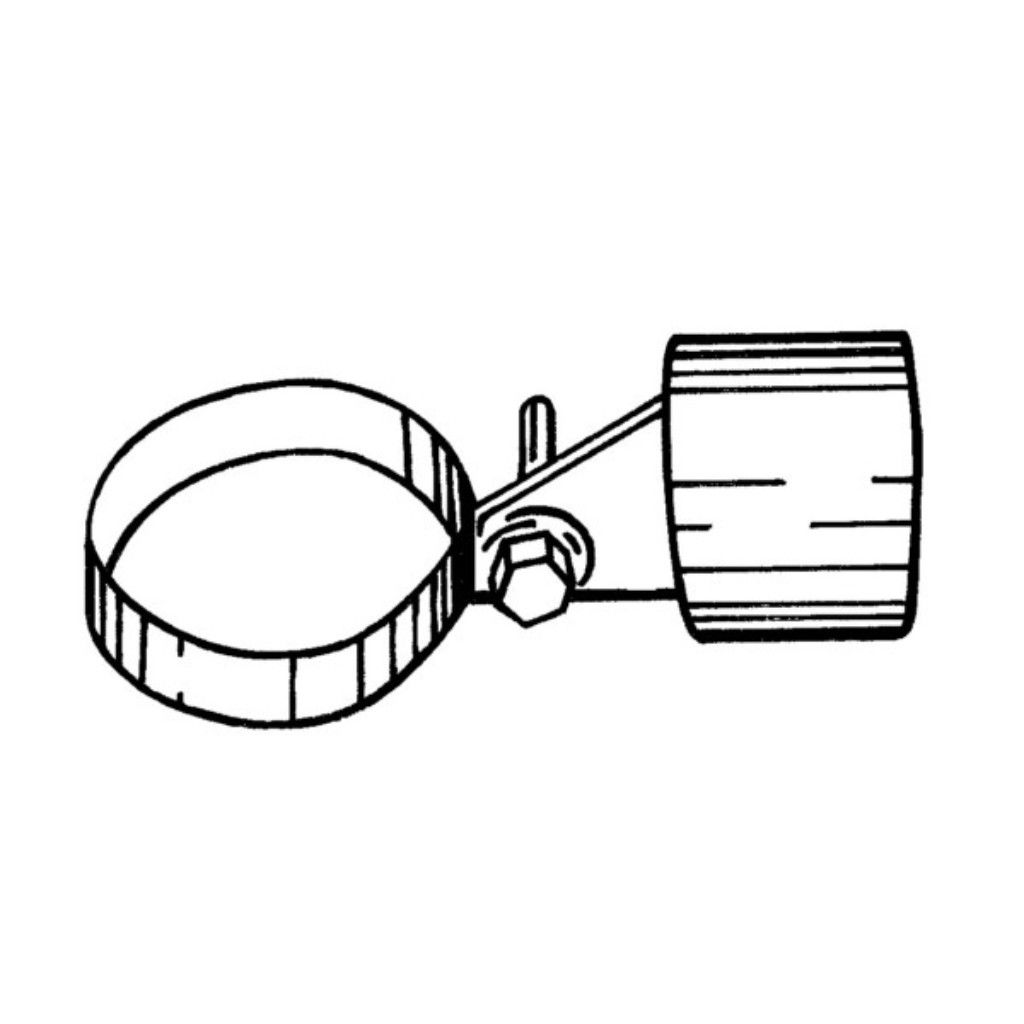 Boulon + écrou Zn pour colliers de lisse