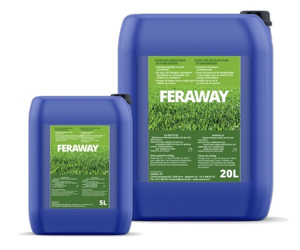 Feraway (NPK : 6-0-4 + 2 % Fe) - Anti-mousse gazon liquide