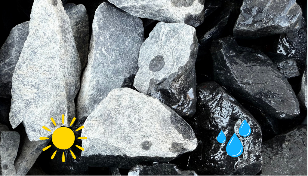 Petites roches Basalte Noir 32-56 mm- Big Bag de 500 kg