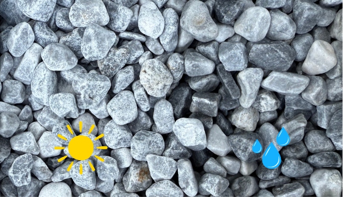 Graviers roulés Icy Blue 8-16 mm - Big Bag de 500 kg