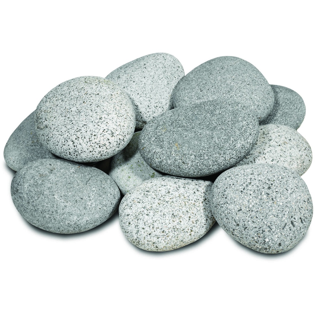 Galets Beach pebbles gris clair 3-6 cm