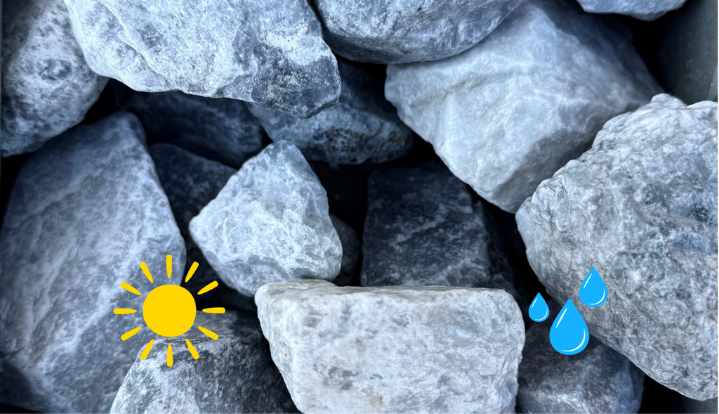 Petites Roches Icy Blue 40-60 mm - Big Bag de 500 kg