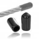 Embout noir pour câbles inox 3mm