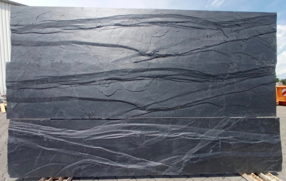 Plaque de schiste noir Piazza pour claustra