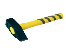 Marteau de maçon manche jaune 1500g