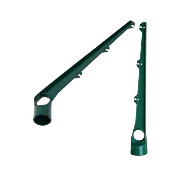 Bavolet incliné pour poteau rond - VERT