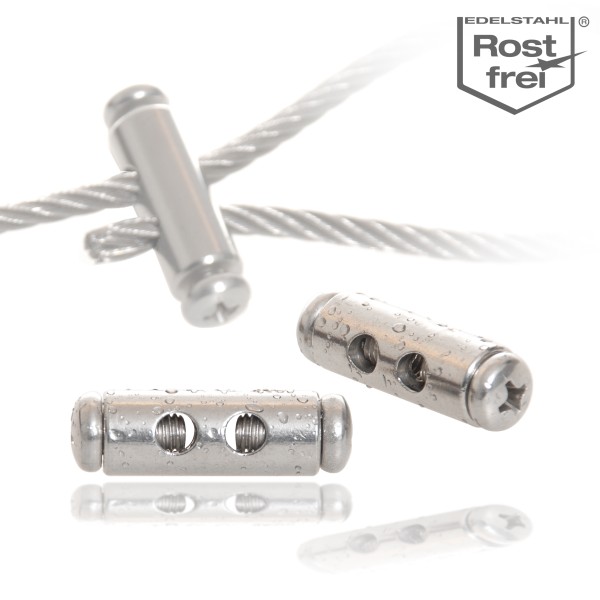 Collier de serrage d'extrémité pour câble inox 3mm