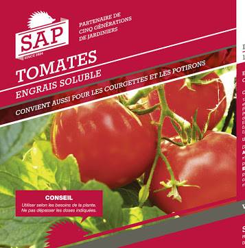 SAP Tomates engrais soluble 12-16-24+4MgO+oligo-éléments