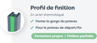 Profil de finition Nexo - NOIR 