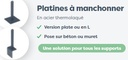 Platine pour poteau Nexo