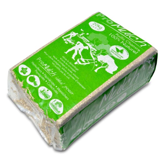 [CHANVRE200L (10)] Paillage de chanvre ProMulch - 200 L