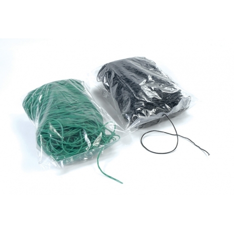 [GAINEPLASTTUBENOIR] Gaine plastique (type scoubidou) 3mm x 130m - NOIRE