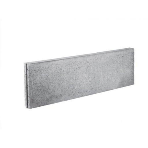 Bordure droite en béton chanfreinée - GRISE