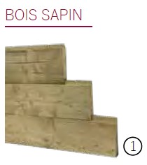 Planches à tenon et mortaise en pin