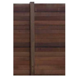 [POTEXOTIQUE2RAINURES] Poteaux rainurés en bois exotique pour planches tenon-mortaise