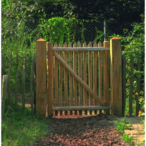 Portillon en châtaignier (sans kit de montage)