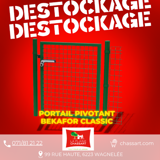 [BETAPORTBEKAF203VT] Bekafor Classic portail pivotant simple Betafence - VERT